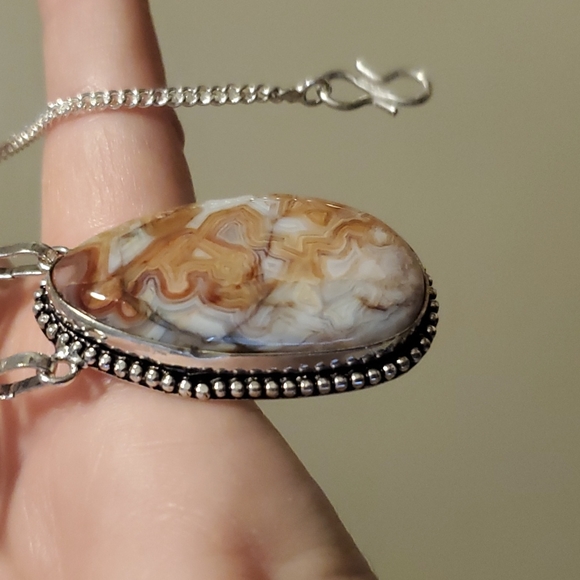 New Mexican Laguna Agate & Red Onyx Jewelry Set - Picture 3 of 10